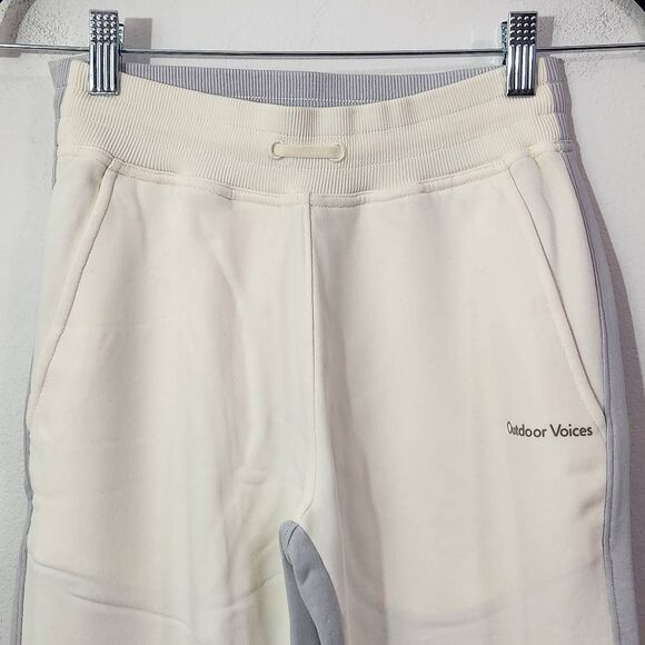 Outdoor Voices Cream and Gray Joggers NWT Size XS Cream Joggers - Picture 2 of 7